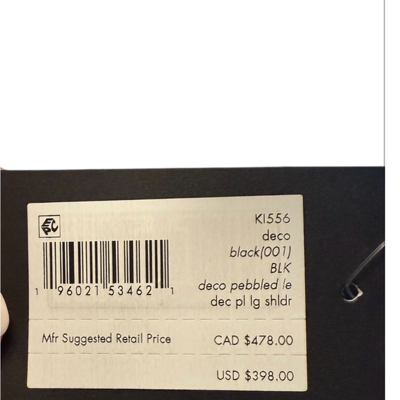 Kate Spade - Deco Large Shoulder Bag -Black NWT Style: KI556 - Picture 7 of 15